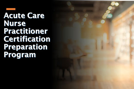 Acute Care Nurse Practitioner Certification Preparation Program