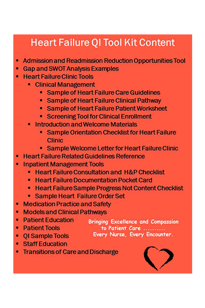 Heart Failure QI E-Tool Kit by Cardiovascular Nursing Education Associates