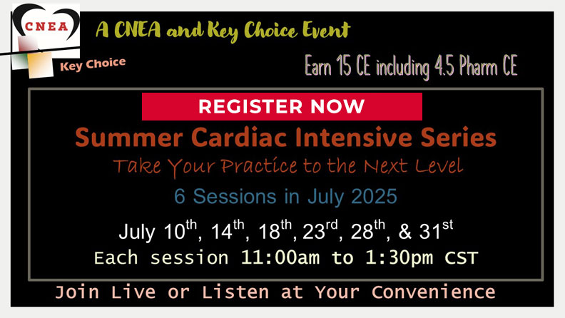 Summer Cardiac Intensive Webinar Series - Popup Graphic