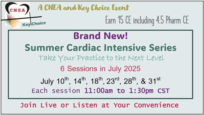 Summer Cardiac Intensive Webinar Series